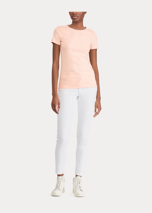 Women's Ralph Lauren Cotton-Blend T Shirts | 372948QJL